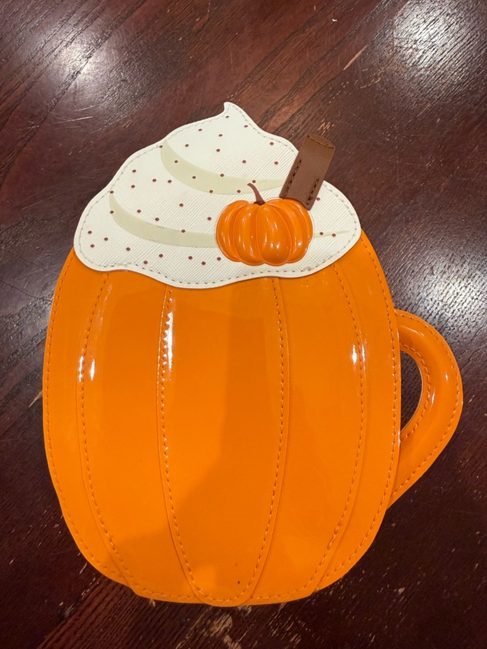 NWT Bath & Body Works Pumpkin Latte cosmetic bag.